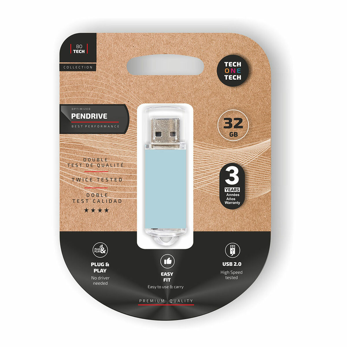 USB-stik Tech One Tech Blå